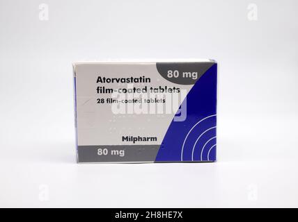 Atorvastatine utilisée pour abaisser le cholestérol Banque D'Images