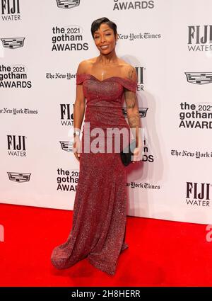 New York, États-Unis.29 novembre 2021.Brittany Hall assiste aux Gotham Awards 2021 à Cipriani Wall Street à New York le 29 novembre 2021.(Photo de Lev Radin/Sipa USA) crédit: SIPA USA/Alay Live News Banque D'Images