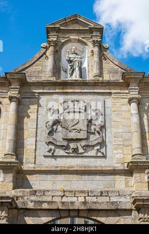 France, Morbihan, Golfe du Morbihan, vannes, ville d'Art et d'Histoire, centre historique, porte Saint-Vincent, entrée principale de la vieille ville Banque D'Images