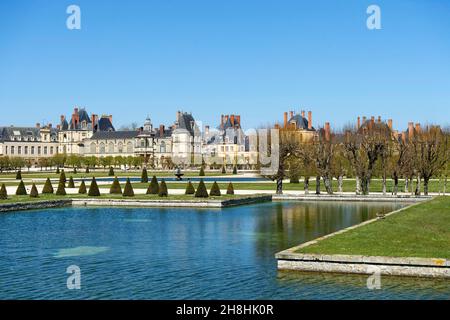 France, Seine et Marne, Fontainebleau, parc et Château royal de Fontainebleau classé au patrimoine mondial de l'UNESCO Banque D'Images