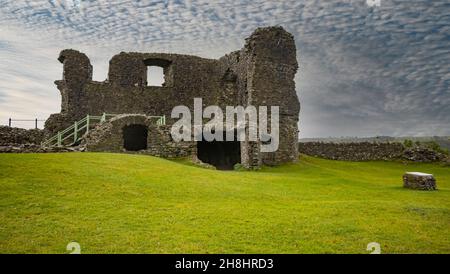 Vue générale de l'ancien Manor Hall, château de Kendal, district des lacs Cumbria, Angleterre, Royaume-Uni Banque D'Images