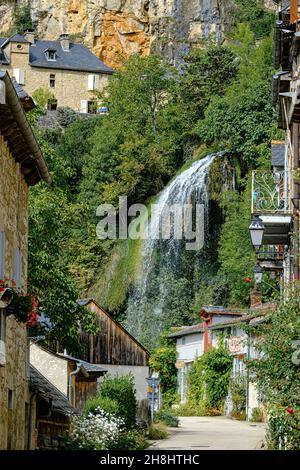 France, Aveyron, salles-la-Source Banque D'Images