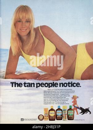 Juin 1973 « Playboy » publication publicitaire, États-Unis Banque D'Images