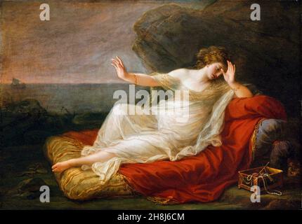 Angelica Kauffman. Ariadne abandonné par Theseus par le peintre suisse Maria Anna Angelika Kauffmann (1741-1807), huile sur toile, 1774 Banque D'Images