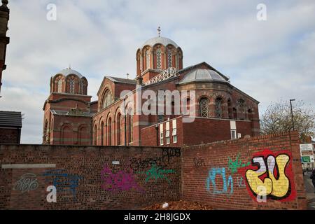 L'église orthodoxe grecque de St Nicholas liverpool, merseyside, royaume-uni Banque D'Images