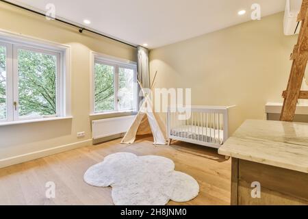 Décoration intérieure luxueuse d'une chambre moderne pour enfants Banque D'Images