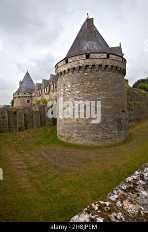 Château de Rohan.Pontivy, Morbihan.Bretagne.France. Banque D'Images