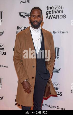 New York, États-Unis.29 novembre 2021.Calvin Leon Smith assiste aux Gotham Awards 2021 remis par le Gotham film & Media Institute à Cipriani Wall Street à New York.(Photo par Ron Adar/SOPA Images/Sipa USA) crédit: SIPA USA/Alay Live News Banque D'Images