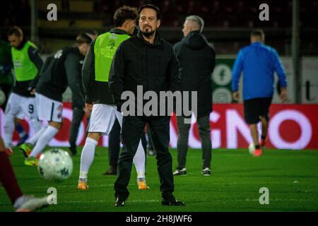 Reggio Calabria, Italie.30 novembre 2021.Gallo Luca président de Reggina pendant Reggina 1914 contre Ascoli Calcio, football italien Serie B match à Reggio Calabria, Italie, novembre 30 2021 crédit: Agence de photo indépendante/Alamy Live News Banque D'Images