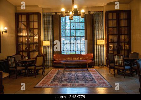 L'hôtel Ahwahnee, situé au cœur de Yosemite Valley, en Californie, est un séjour unique. Banque D'Images