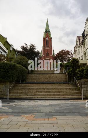 Église Saint-Jean, Bergen en Norvège Banque D'Images