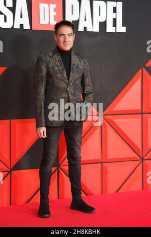 Madrid, Espagne.30 novembre 2021.Alex Pina participe à la première de la deuxième partie de la dernière saison de 'la Casa de Papel'.(Photo par Atilano Garcia/SOPA Images/Sipa USA) crédit: SIPA USA/Alay Live News Banque D'Images