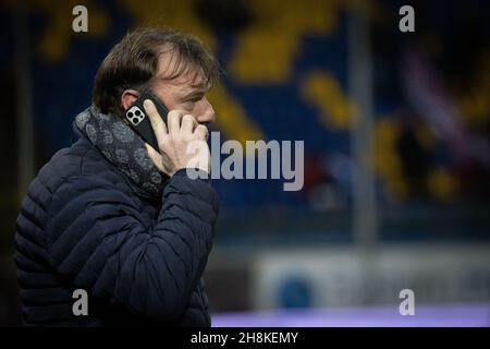 Reggio Calabria, Italie.30 novembre 2021.Taibi Massimo DS Reggina pendant Reggina 1914 vs Ascoli Calcio, football italien Serie B match à Reggio Calabria, Italie, novembre 30 2021 crédit: Agence de photo indépendante/Alamy Live News Banque D'Images