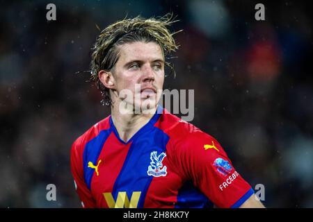 LEEDS, ANGLETERRE - NOVEMBRE 30 : Conor Gallagher de Crystal Palace lors du match de la première ligue entre Leeds United et Crystal Palace à Elland Road le 30 novembre 2021 à Leeds, Angleterre.(Photo de Sebastian Frej) Banque D'Images