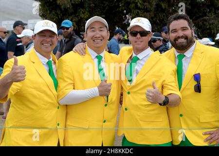 Les fans australiens au cours de la ronde 3 de la coupe des présidents crédit: Speed Media/Alamy Live News Banque D'Images