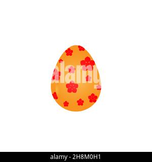 Symbole d'œuf Vector.Symbole de couleur plate sur fond blanc Illustration de Vecteur