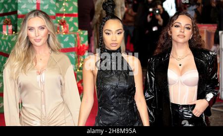 30 novembre 2021 - Londres, Angleterre, Royaume-Uni - Perrie Edwards, Leigh-Anne Pinnock et Jade Thirlwall assistent à la première du film Boxing Day World, Curzon Mayfair, Lon Banque D'Images