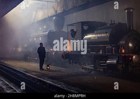 Didcot Railway Centre est un ancien hangar de moteurs et de locomotive de Great Western Railway situé à Didcot, Oxfordshire, Angleterre, Banque D'Images