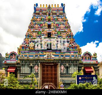 Arul Mihu Navasakthi Vinayagar Hindu Temple, Victoria, Mahé, Seychelles, Victoria,Mahé, Seychelles Banque D'Images