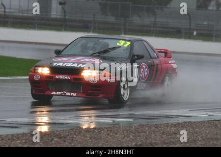 Simon Garrad, Nissan Skyline R32, Historic Touring car Challenge, HTCC, combiné avec le Tony dron Trophy pour Touring Cars, voitures qui ont participé à la compétition Banque D'Images