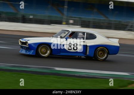 Chris Ward, Richard Kent, Ford Broadspeed Capri, Historic Touring car Challenge, HTCC, combiné avec le Tony dron Trophy pour Touring Cars, voitures qui Banque D'Images