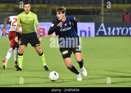 Pise, Italie.30 novembre 2021.Lorenzo Lucca (Pise) pendant AC Pise vs AC Pérouse, football italien série B match à Pise, Italie, novembre 30 2021 crédit: Agence de photo indépendante / Alamy Live News Banque D'Images