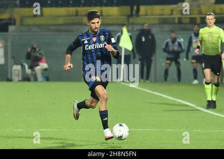 Pise, Italie.30 novembre 2021.Yonatan Cohen (Pisa) pendant AC Pisa vs AC Pérouse, match italien de football série B à Pise, Italie, novembre 30 2021 crédit: Agence de photo indépendante/Alamy Live News Banque D'Images