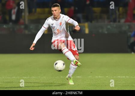 Pise, Italie.30 novembre 2021.Francesco Lisi (Pérouse) pendant AC Pisa vs AC Pérouse, match de football italien série B à Pise, Italie, novembre 30 2021 crédit: Agence de photo indépendante/Alamy Live News Banque D'Images