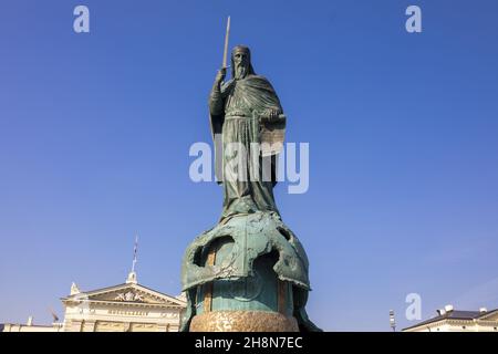 Monument à Stefan Nemanja - le créateur de l'état serbe, Belgrade, Serbie Banque D'Images