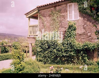 EXTÉRIEUR DEL PAZO DE ROSALIA DE CASTRO.LIEU: PAZO DE ROSALIA DE CASTRO.Padrón.LA COROGNE.ESPAGNE. Banque D'Images