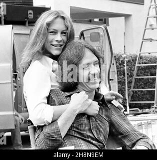 JAMIE LEE CURTIS et JOHN CARPENTER à HALLOWEEN (1978), réalisé par JOHN CARPENTER.Crédit: FALCON INTERNATIONAL / Album Banque D'Images