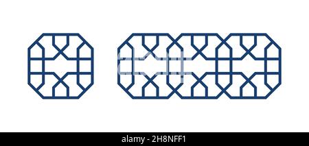 Motif islamique pour couper au laser le décor du ramadan Illustration de Vecteur