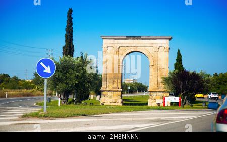 Arc de Bera à Tarragone Banque D'Images