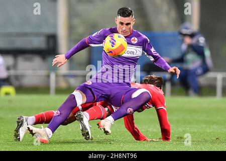 Florence, Italie.30 novembre 2021.Jose Maria Callejon (Fiorentina) pendant l'ACF Fiorentina vs UC Sampdoria, football italien série A match à Florence, Italie, novembre 30 2021 crédit: Agence de photo indépendante/Alamy Live News Banque D'Images