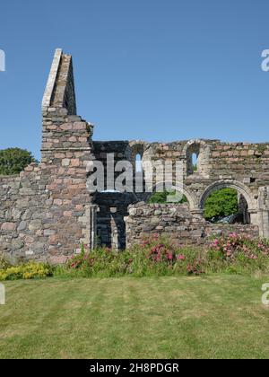 La Nunnery d'Iona était un couvent Augustinien de religieuses situé sur l'île d'Iona dans les Hébrides intérieures d'Écosse au Royaume-Uni Banque D'Images