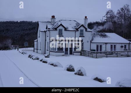 Moor of Rannoch Hotel, Perthshire, Écosse, Royaume-Uni Banque D'Images