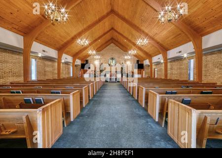 Les églises ont une belle conception architecturale. Banque D'Images