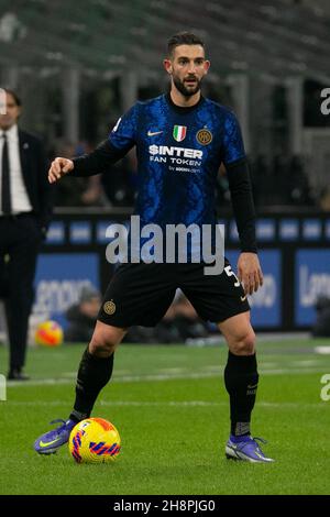 Milan, Italie - 1 décembre 2021 - Inter-Spezia série A - gagliardini roberto f.c. internazionale crédit: Christian Santi/Alamy Live News Banque D'Images