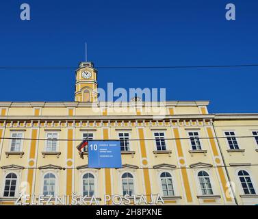 Ljubljana, Slovénie - 05 janvier 2020 : gare de Ljubljana Banque D'Images