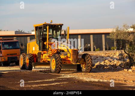 grosses machines lourdes de couleur jaune Banque D'Images