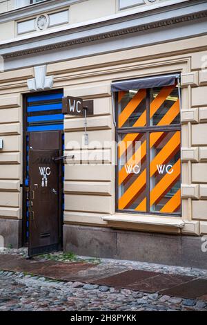 Salle de bain publique Sofiankatu à Helsinki, Finlande Banque D'Images