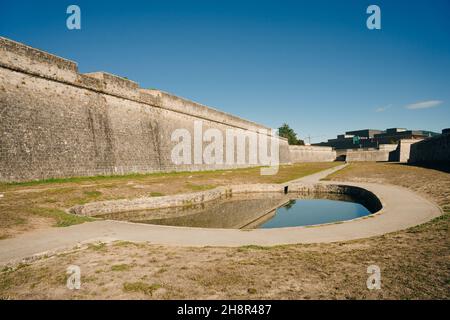 Un mur de château à Pampelune, Navarre, Espagne.Photo de haute qualité Banque D'Images