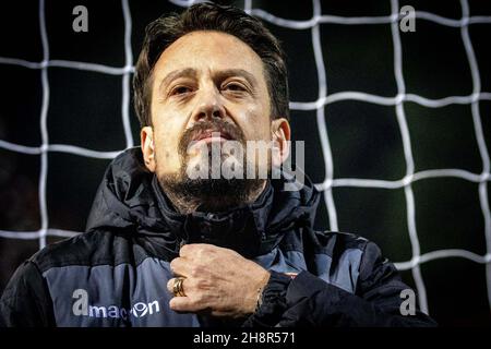 Reggio Calabria, Italie.30 novembre 2021.Gallo Luca président de Reggina pendant Reggina 1914 contre Ascoli Calcio, football italien Serie B match à Reggio Calabria, Italie, novembre 30 2021 crédit: Agence de photo indépendante/Alamy Live News Banque D'Images