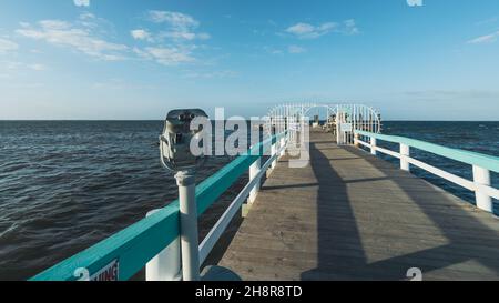 Jetée sur la petite île de Pine Island, Floride Banque D'Images