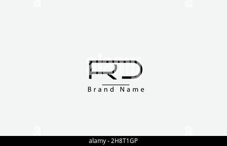 DESIGN du logo vectoriel ABSTRAIT RD DR R D. Illustration de Vecteur