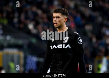 Udine, Italie.28 novembre 2021.Lazar Samardzic (Udinese) portrait pendant Udinese Calcio vs Gênes CFC, football italien série A match à Udine, Italie, novembre 28 2021 crédit: Agence de photo indépendante/Alamy Live News Banque D'Images