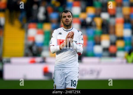 Udine, Italie.28 novembre 2021.Portrait de Goran Pandev (Gênes) pendant Udinese Calcio vs Gênes CFC, football italien série A match à Udine, Italie, novembre 28 2021 crédit: Independent photo Agency/Alay Live News Banque D'Images
