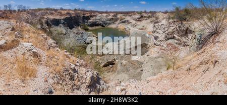 Mine de vermiculite dans l'État de Paraiba au Brésil Banque D'Images
