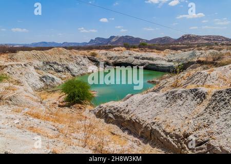 Mine de vermiculite dans l'État de Paraiba au Brésil Banque D'Images