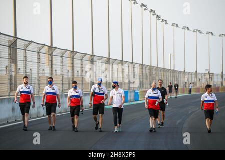 Jeddah, Arabie Saoudite - 02/12/2021, SCHUMACHER Mick (ger), Haas F1 Team VF-21 Ferrari, promenade en portrait lors du Grand Prix saoudien 2021 de Formule 1 stc, 21ème tour du Championnat du monde de Formule 1 de la FIA 2021 du 3 au 5 décembre 2021 sur le circuit de la corniche de Djeddah, à Djeddah,Arabie Saoudite - photo Florent Gooden / DPPI Banque D'Images